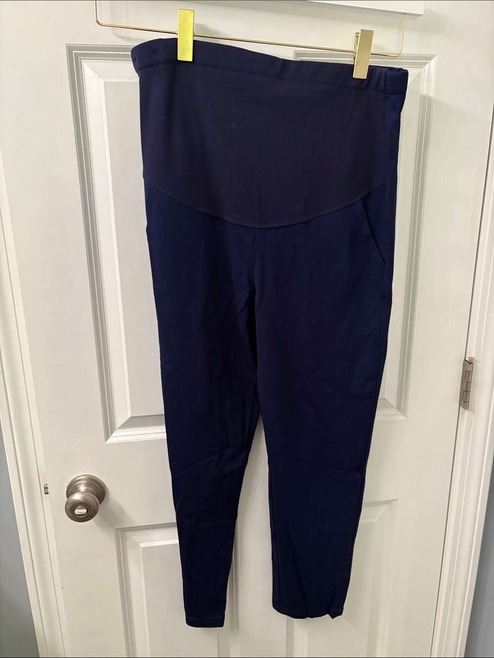 Navy Blue Maternity Stretch Leggings